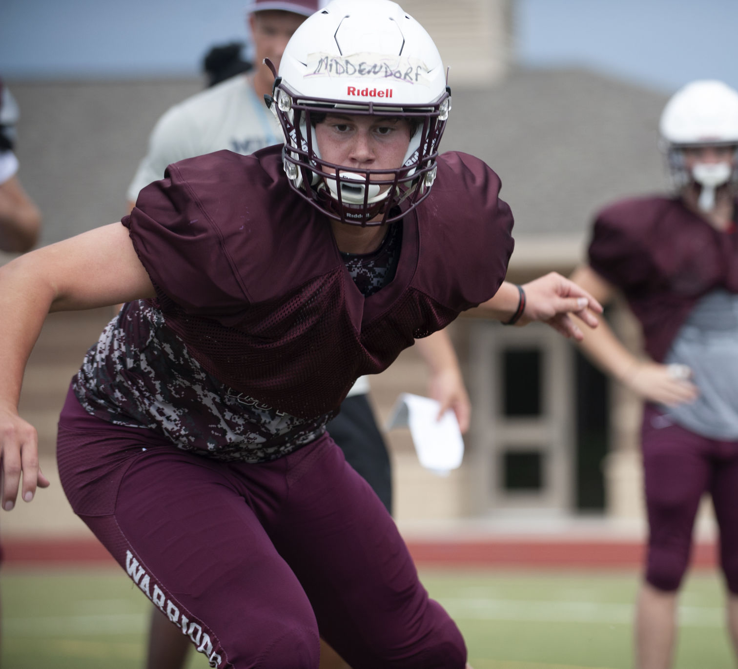 St. Charles West football practice